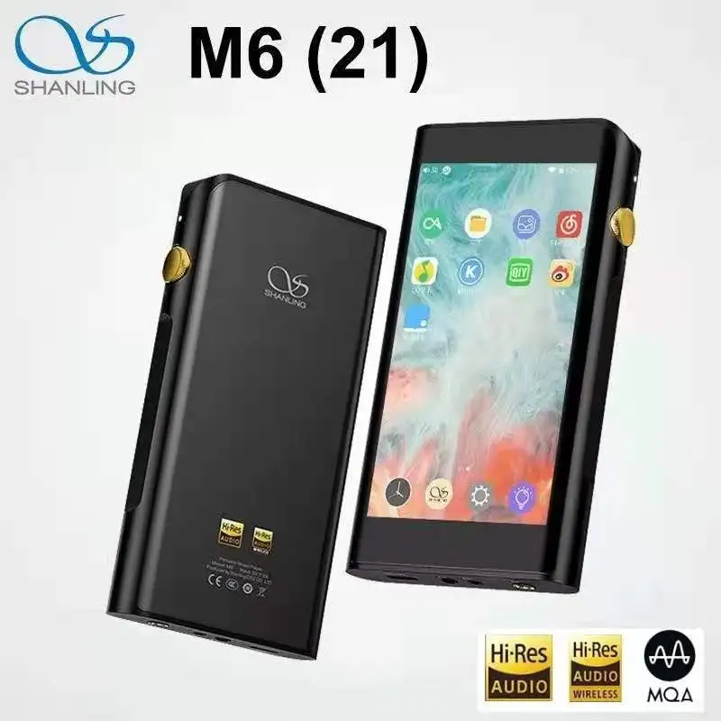 Портативный музыкальный плеер SHANLING M6(21) версия с поддержкой MQA Hi-Res DSD512 32bit/768kHz Dual