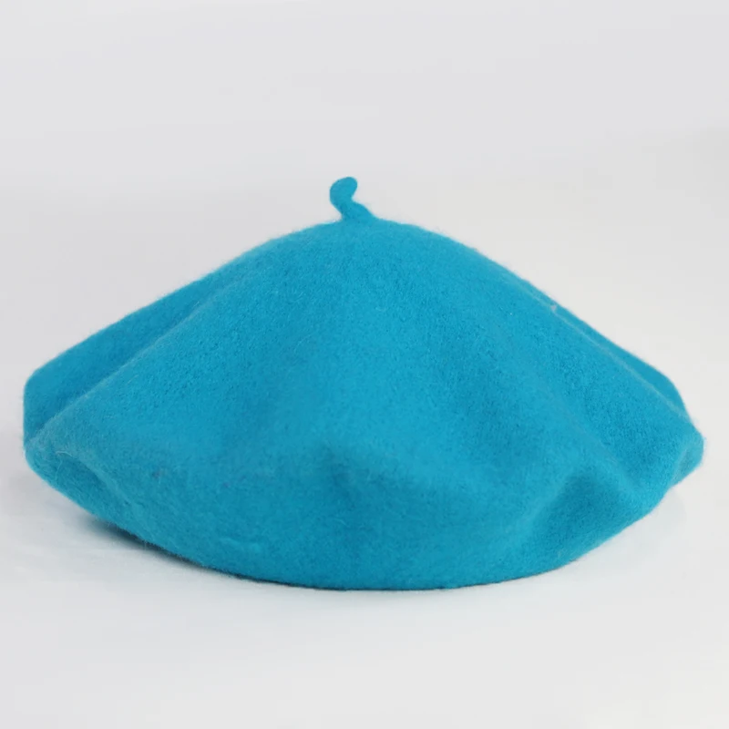 Женская зимняя шапка с голубым светом повседневный берет элегантная женская