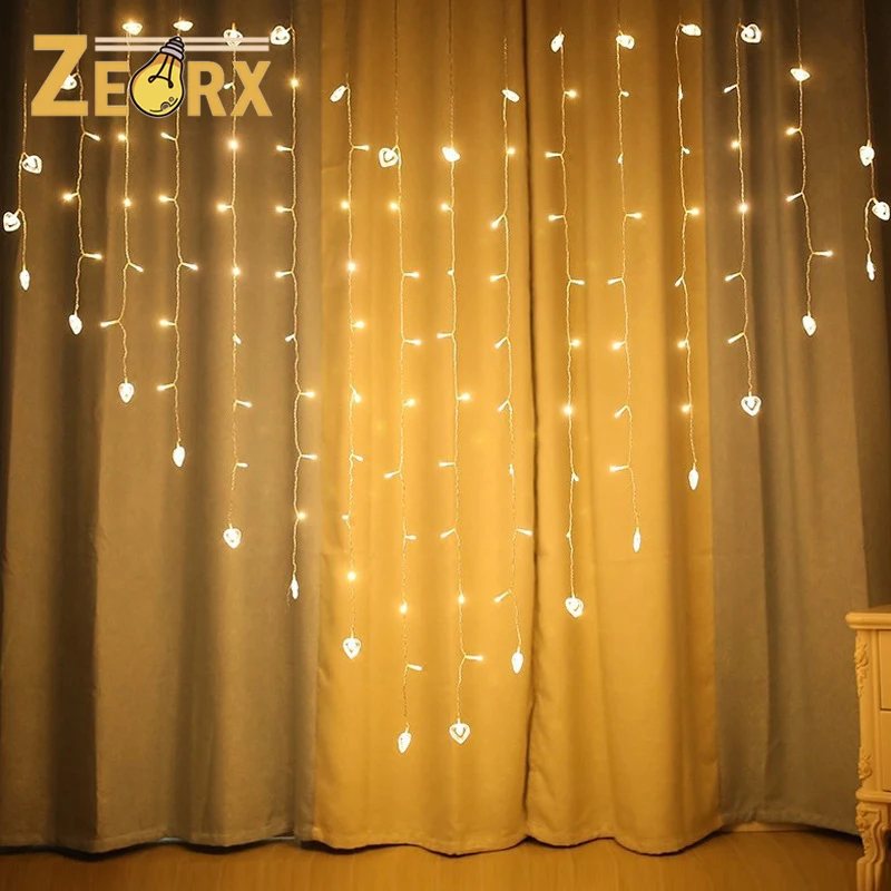 

Window Curtain Fairy String Light Plug-in Powered Waterproof for Christmas Bedroom Party Wedding Home Garden Wall Decorations