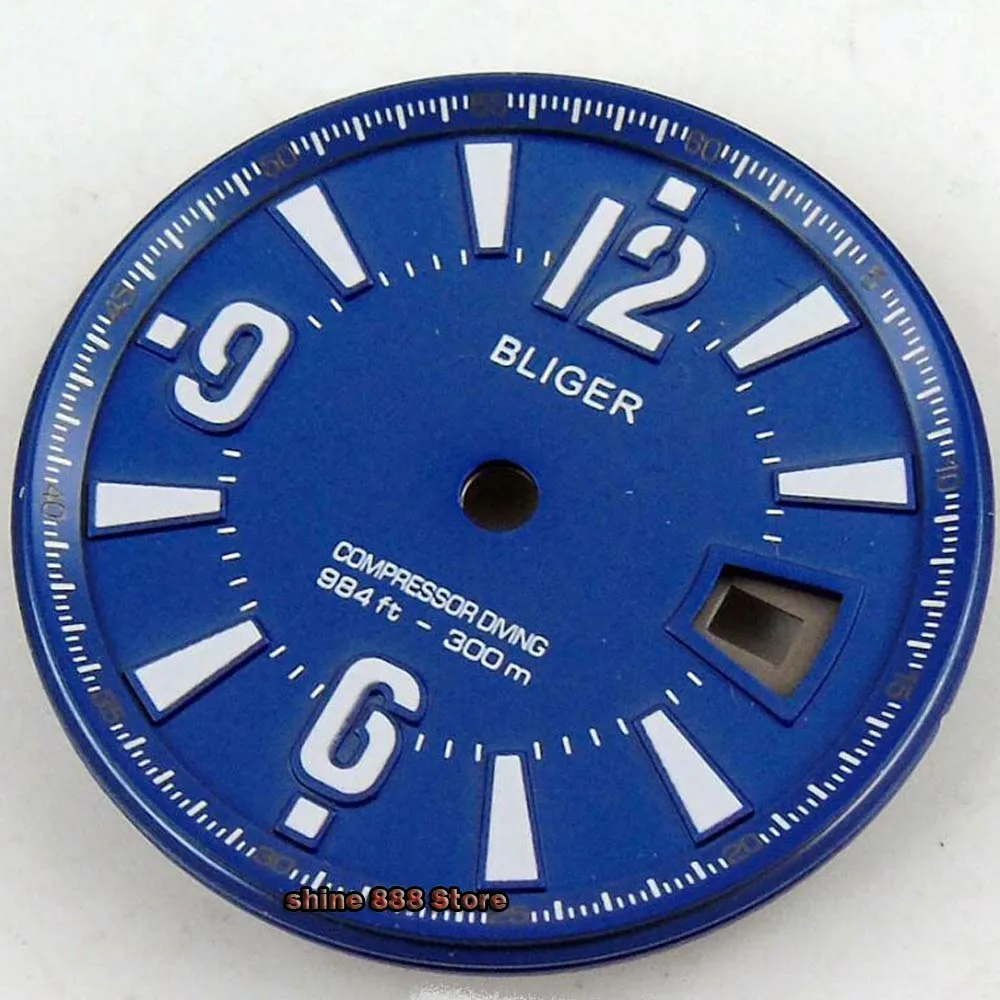 Высококачественные белые часы с синим циферблатом 31 5 мм Часы marks подходят для ETA