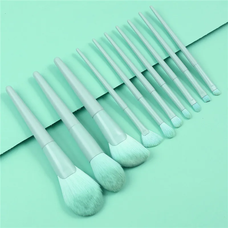 10 шт. набор кистей для макияжа румяна тени век консилер пудра Макияж губ