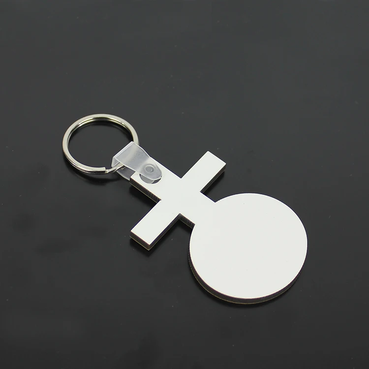 Сублимация Пустые брелки Двойное сердце брелок для ключей из МДФ печать горячей