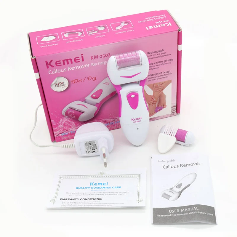 

Kemei Electric Foot File Professional Callus Remover Foot Care Portable Pedicure Device for Heels Remove Dead Skin 43D