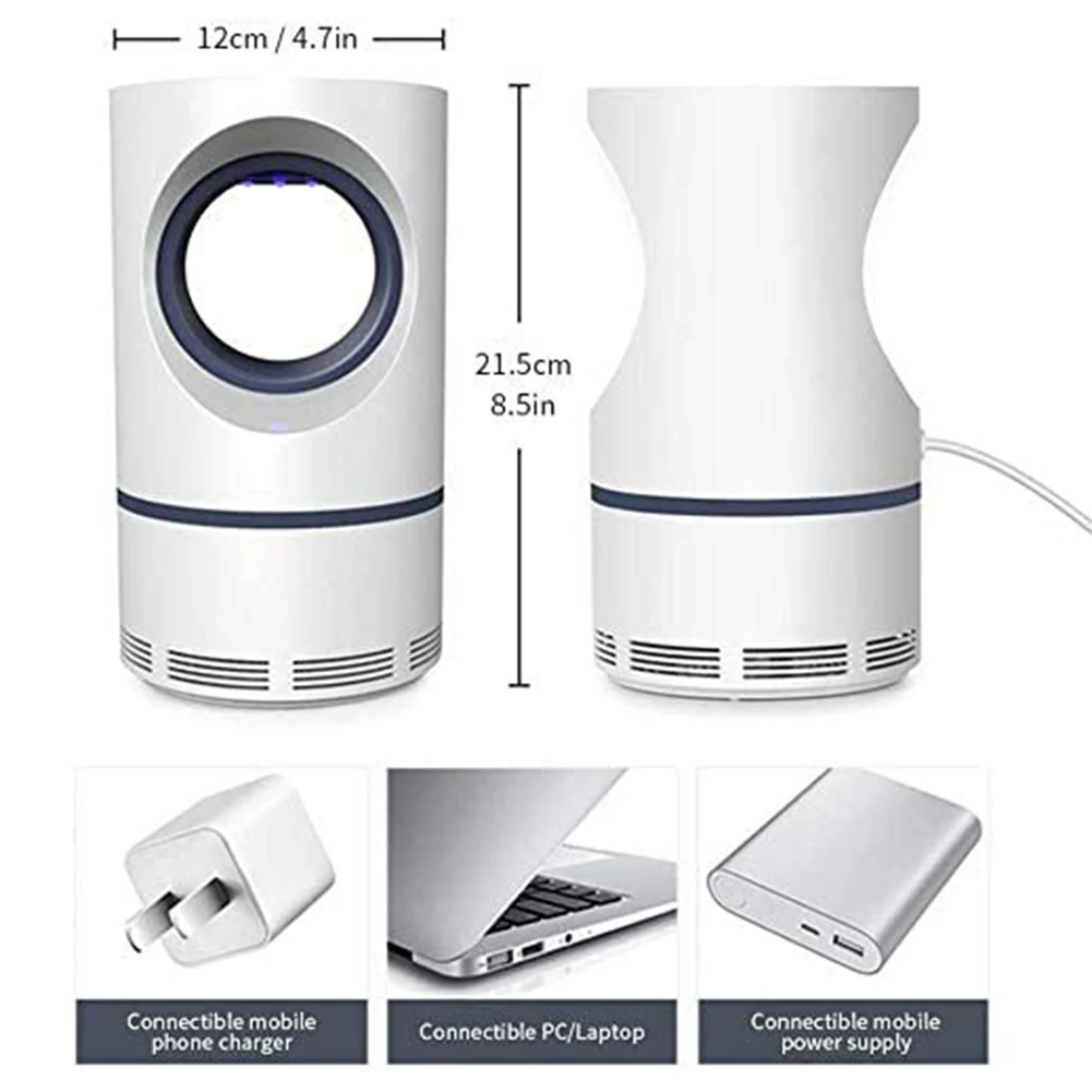 Электрическая ловушка для насекомых лампа против комаров и домашняя приманка