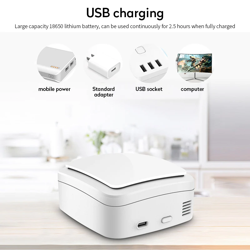 Бытовой портативный стерилизатор воздуха очиститель с USB аккумулятором озонатор