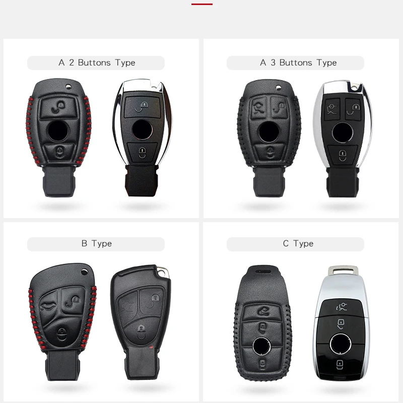 Высококачественный кожаный ключ Уолтер для Mercedes Benz аксессуары W204 W203 W205 W210 W211