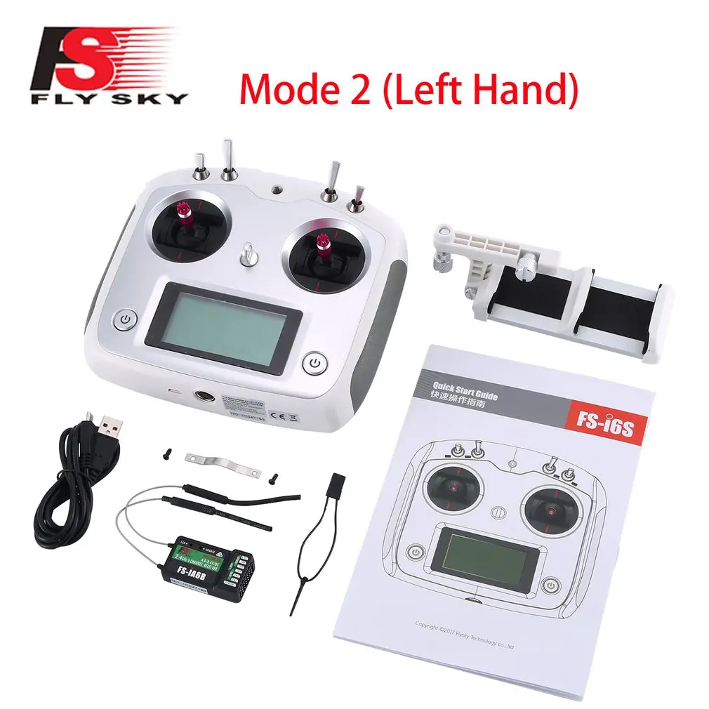 

FLYSKY FS-i6S I6S 2.4G 10 Channel AFHDS 2A Transmitter IA6B Receiver For RC Airplane FPV Racing Drones
