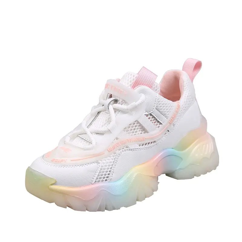 

Ladies Sneakers Fashion Ladies Sneakers 2021 Ladies Spring and Autumn New Casual Shoes Color Matching Platform Women's Shoes