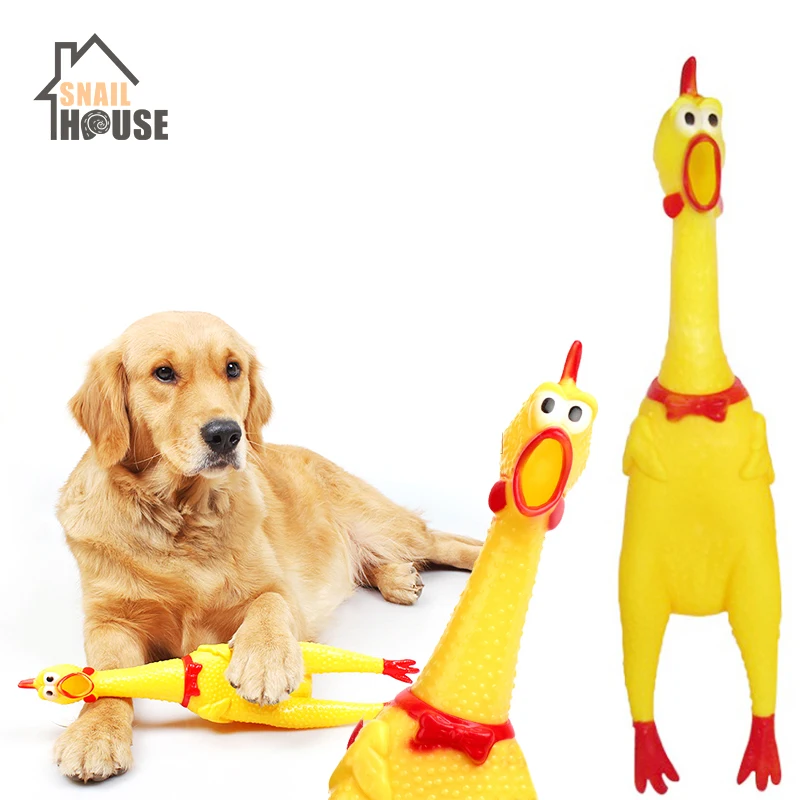 Игрушка для животных Snailhouse кричащая курица резиновая игрушка курицы собака