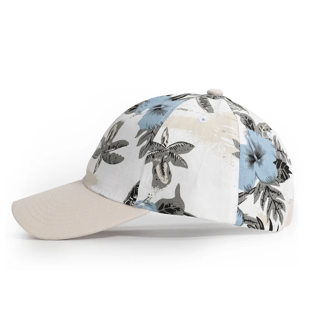 New Fashion Women Baseball Cap Solid Printed Adjustable Hat Shade Sports Casual Stretch Women's Cap Flowers Leaves Printed Hat