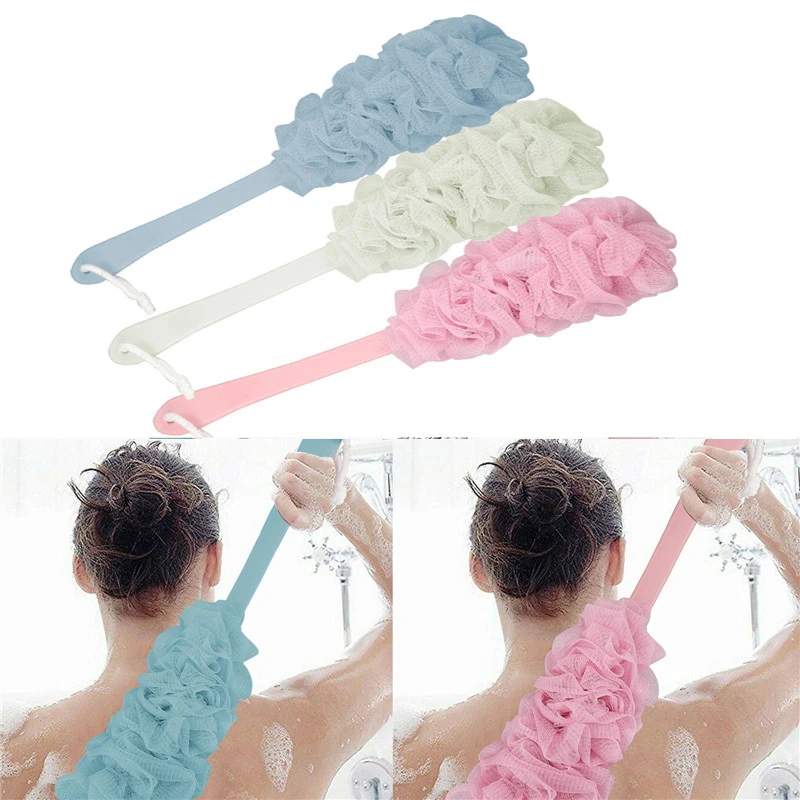 

Back Scrubber for Shower Long Handle Bath Sponge Shower Brush Soft Nylon Mesh Body Brush for Women & Men Bathroom Accessories