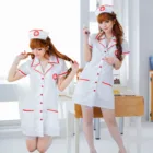 Женский костюм медсестры, с V-образным вырезом и коротким рукавом