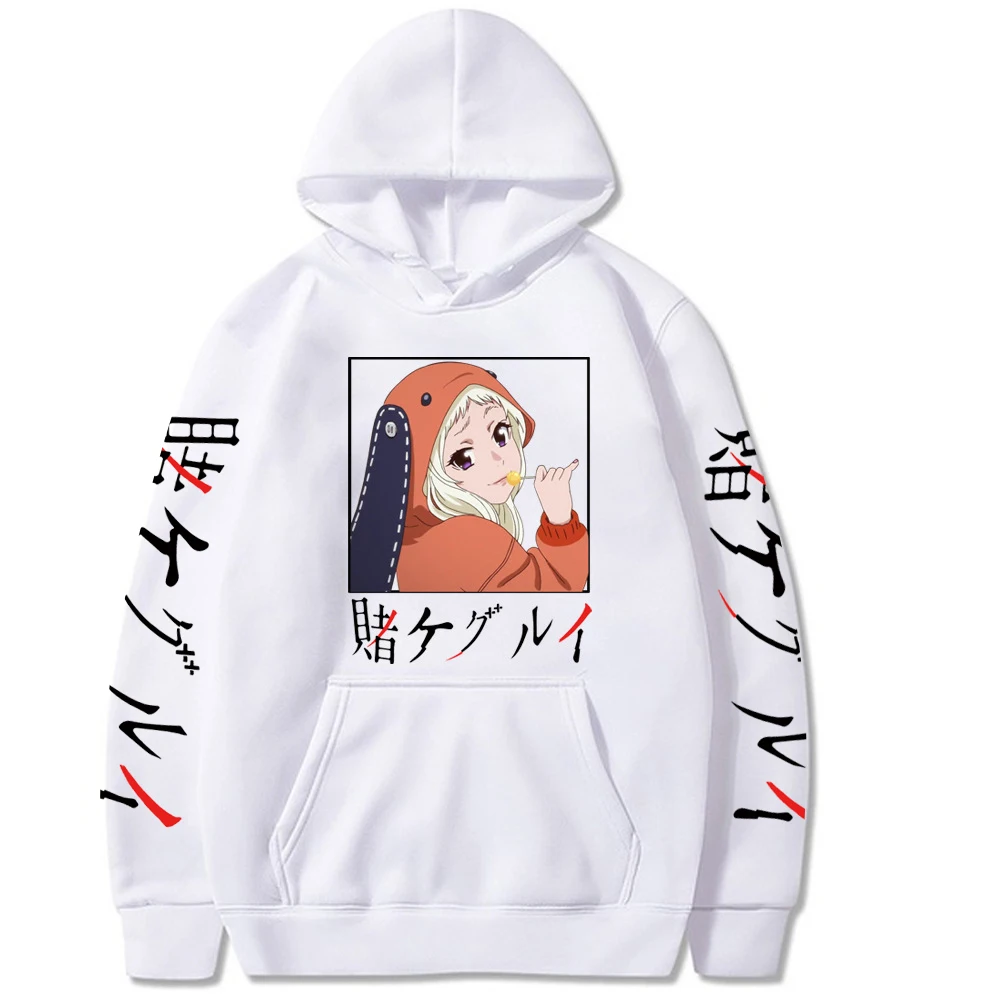 

Runa Yumeko Hoodie Kakegurui Sweatshirt Harajuku Casual Pullovers Men Women kids Moleton Loose Tracksuits hoodies