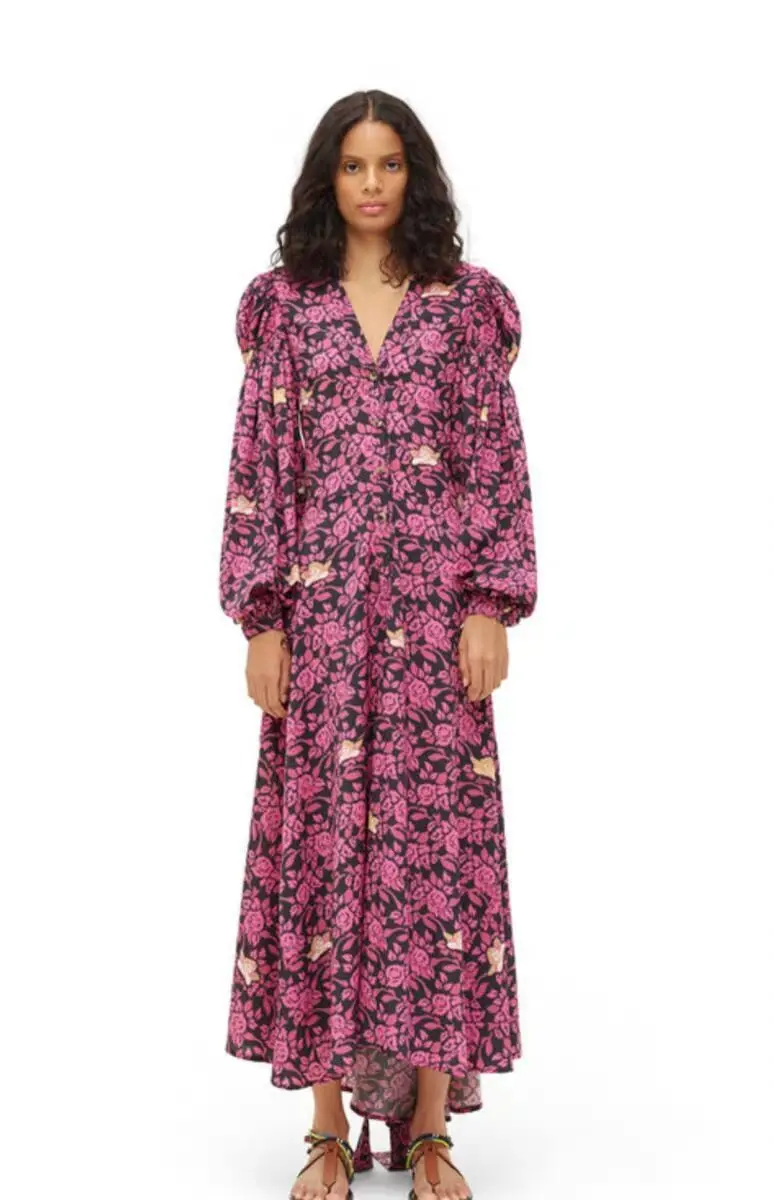 Осенняя леди качества ветер V свинца фонарь рукав тянет веревку Херувим печати