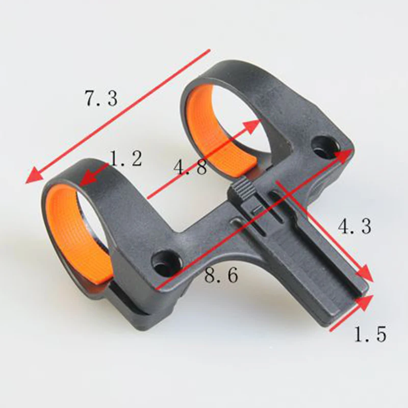 

Bike Flashlight Bracket Mount Light Holder Stand Torch Clamp Lamp Grip Clip Set
