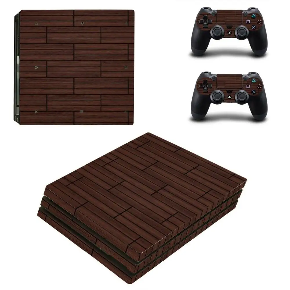 PS4 Pro деревянная зерновая наклейка PS 4 Play station виниловая s Pegatinas для playstation консоль и