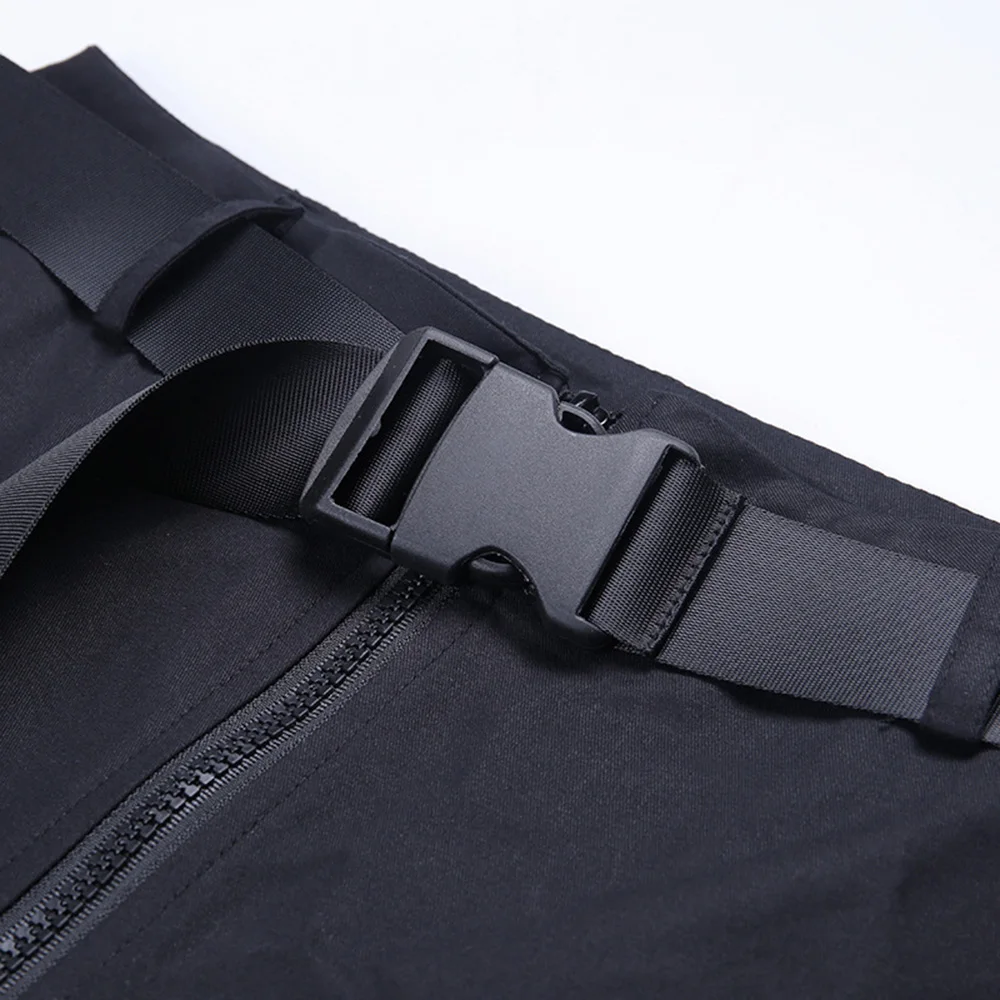 Брюки-карго женские с завышенной талией повседневные штаны свободные длинные