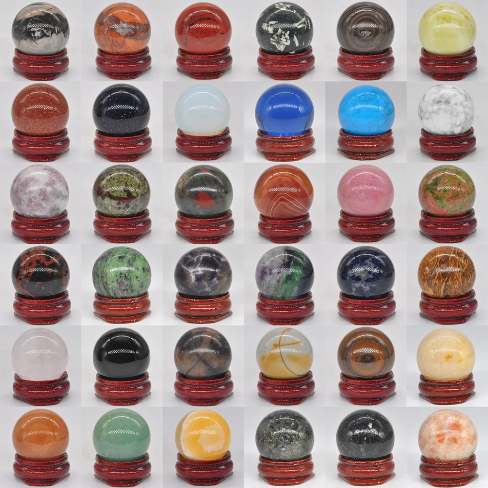 30 мм круглый шар из Поделочного Камня минерального естественного исцеление