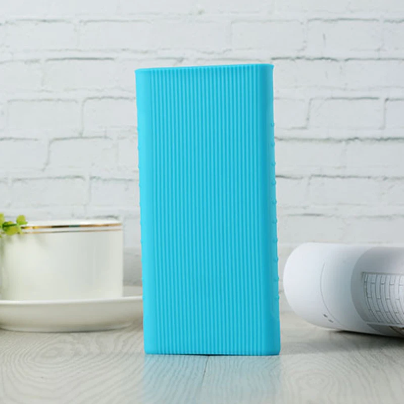 Защитный чехол для нового Xiaomi power Bank 2 10000 MAh двойной USB порт силиконовый чехол для телефона power макет банка PLM09ZM