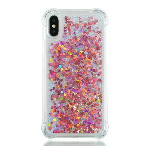 Шикарный чехол с динамическим жидким песком для iPhone 11 Pro X XS MAX XR 6 6S 7 8 Plus 5 5S роскошный блестящий чехол из ТПУ с зыбучим песком - Цвет: MJAX