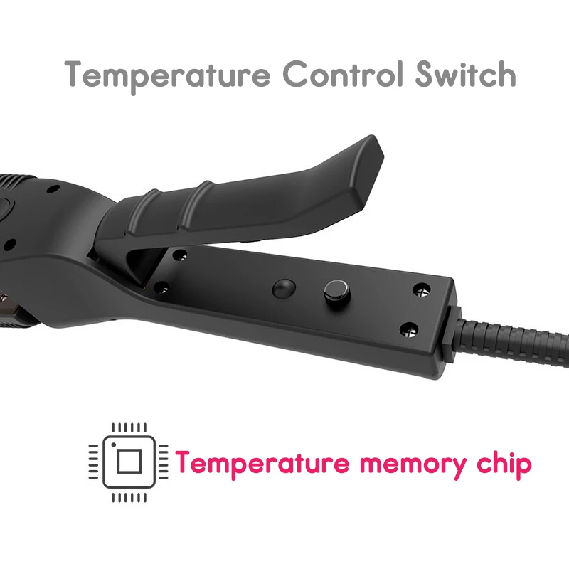 

4 Gears Temperature Control Temperature Memory Control Hair Straightener Curling Iron Hair Styling Quick Women Hair Tool