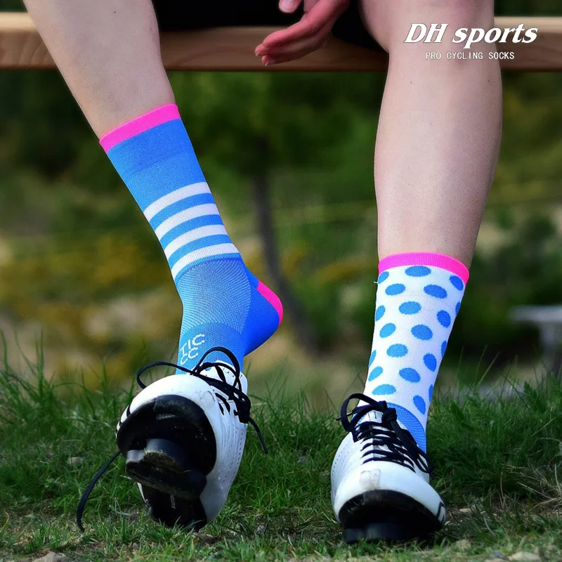 Профессиональные велосипедные носки DH SPORTS защитные дышащие для улицы дорожного