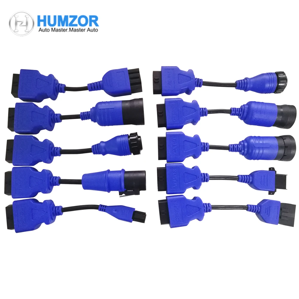 Полный набор кабелей для грузовиков Pro OBD2 OBDII Автомобильный Кабель