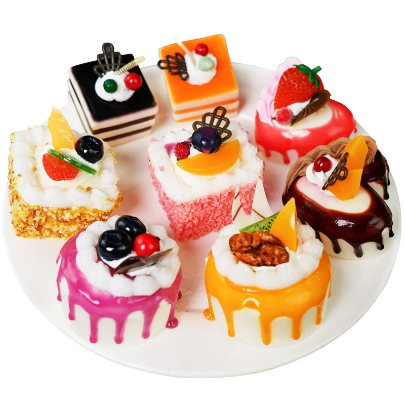 6 шт. моделирование капкейков модель еды игрушечная еда для детей домашняя кухня