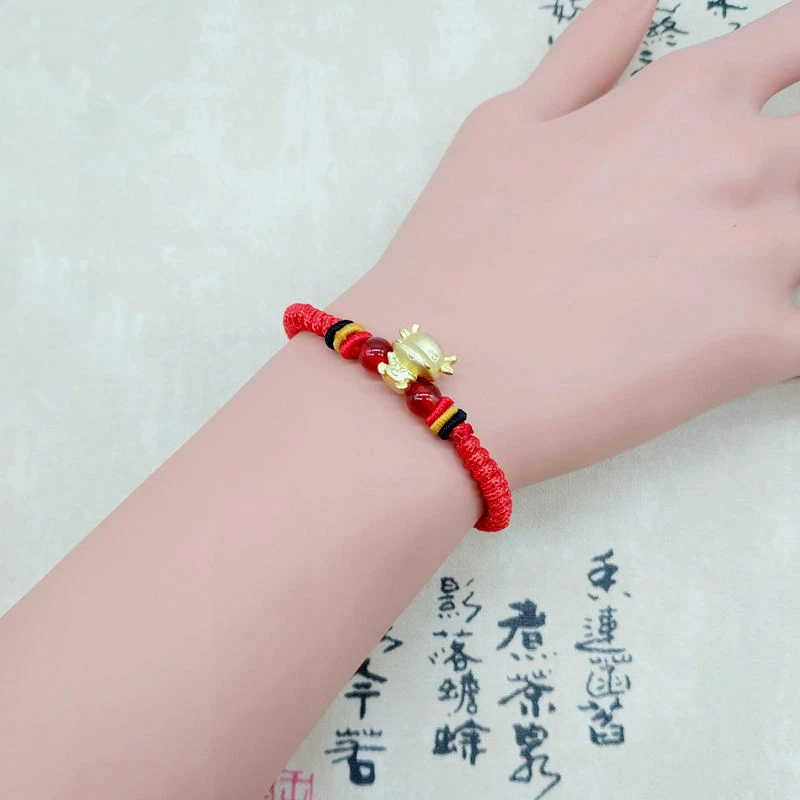 Мужской Золотой 3D Браслет женский новогодний подарок модный браслет 2021 с