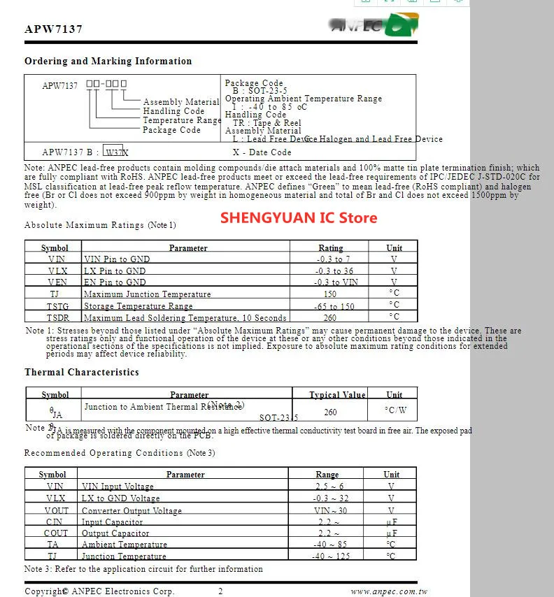 10 шт./партия встроенный пошаговый преобразователь APW7137BI APW7137 | Интегральные схемы