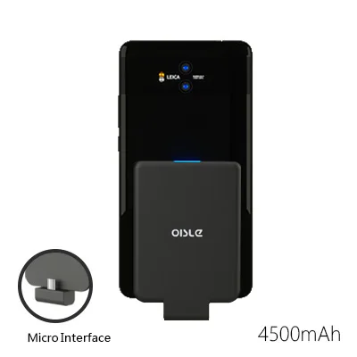 Micro USB Black Миниатюрный 4500 мАч micro usb зарядный внешний резервный аккумулятор зарядное устройство чехол для samsung S7 S8 S9 Xiaomi Honor 9 10 Lite V20 - Цвет: Micro USB Black