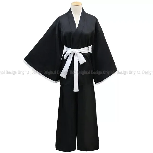 Bleach Кучики Рукия Косплэй костюм парики и кимоно Камуфляж наборы для ухода за