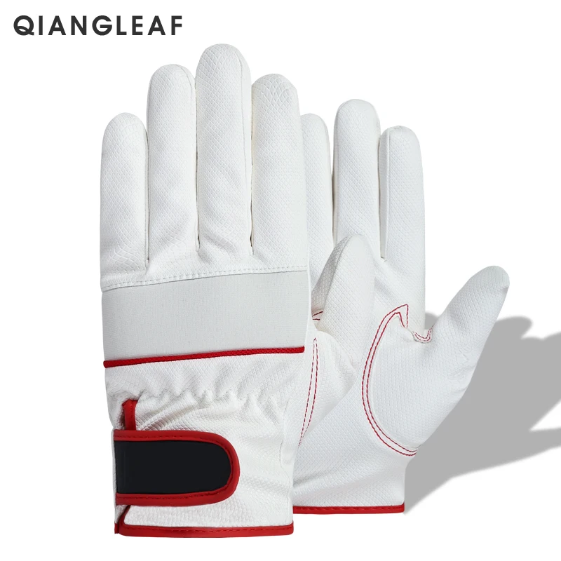 QIANGLEAF брендовые белые рабочие перчатки уличная защита водителя осенне зимние