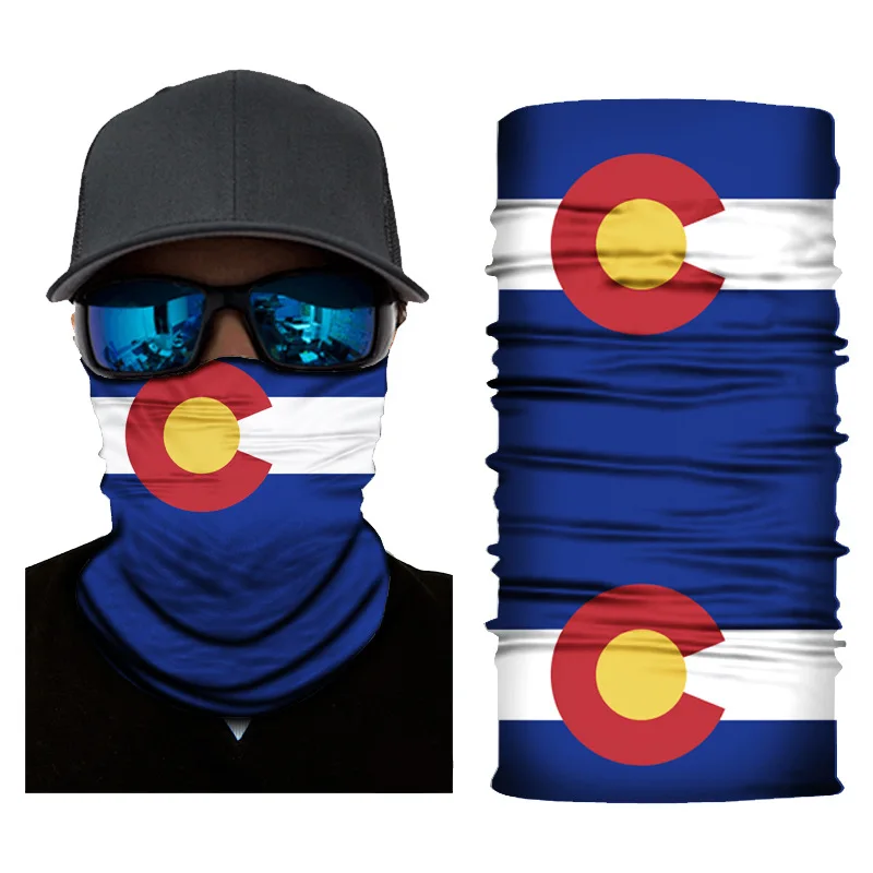 Новинка гетры для шеи с флагом уличная многофункциональная бесшовная бандана