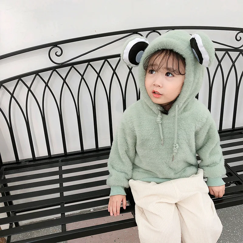 

Толстовки с капюшоном для маленьких девочек; Детская толстовка с заячьими ушками; Зимняя одежда для маленьких девочек; Детские теплые плотн...