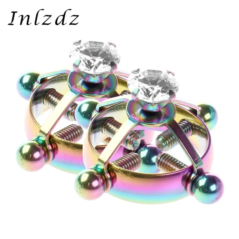 

2 шт., защитные кольца для сосков, круглые зажимы для женщин и мужчин, украшения для груди на теле, нержавеющая сталь, циркониевые зажимы без п...