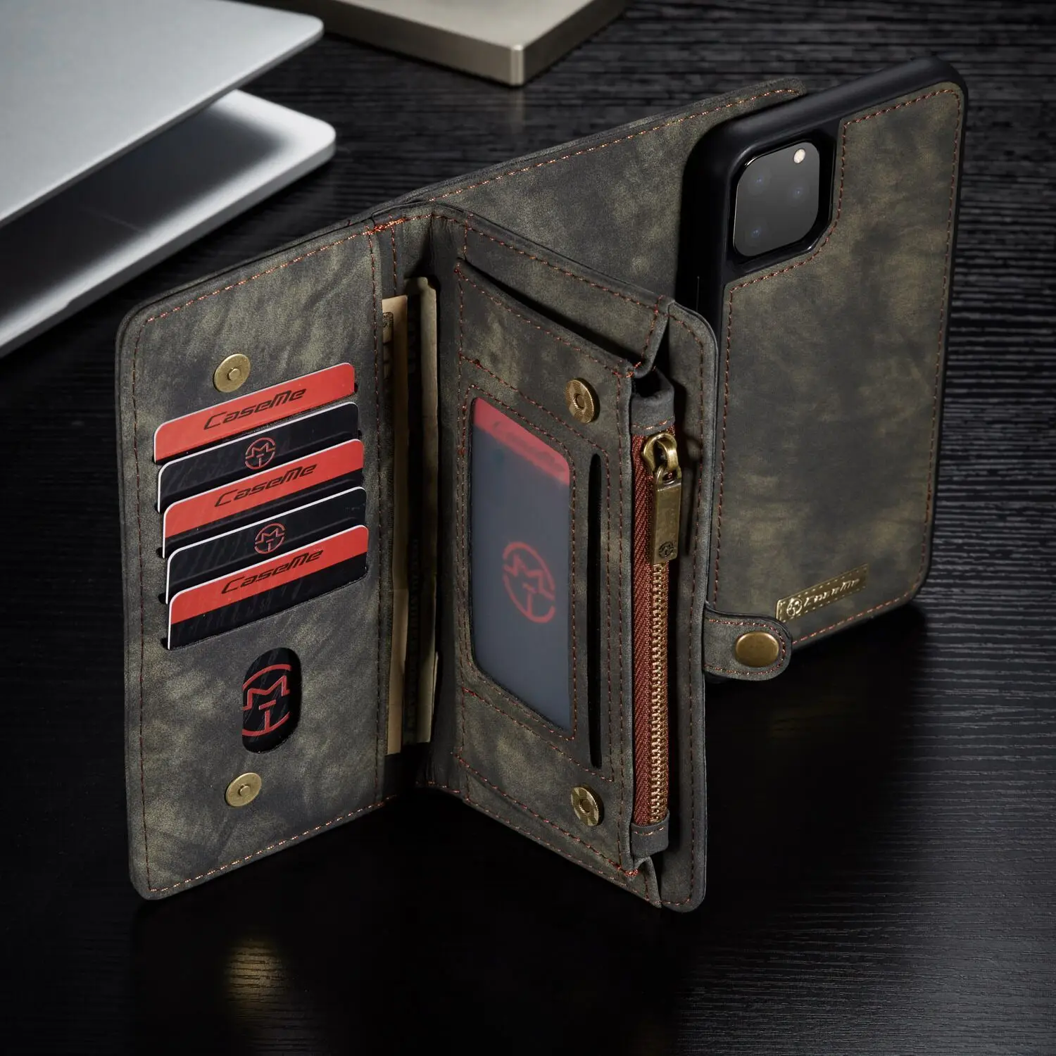 Магнитный чехол книжка из ТПУ для iPhone 11 Pro MAX 5 8 дюйма 6 1 роскошный кожаный кошелек