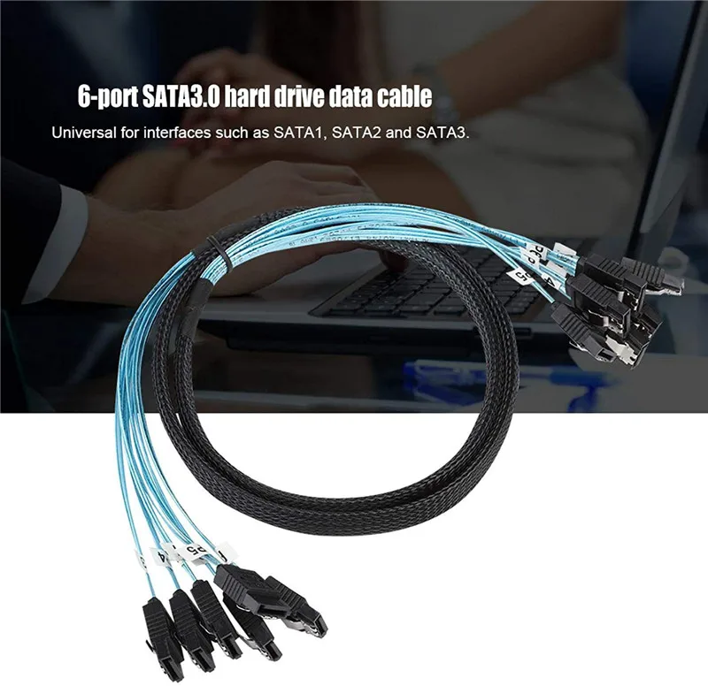 SATA III 6 Гбит/с SAS кабель для сервера 7 Pin к жестких дисков 6SATA | Компьютеры и офис