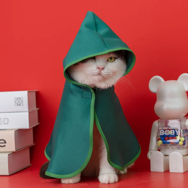 

Warm Cloaks for Dogs and Cats Fall and Winter Cartoon Printing Features Cosplay Pet Clothing Dog Halloween Costume