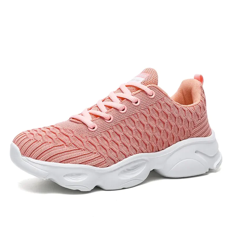 

Новинка; Кроссовки на платформе для женщин; Дышащая сетчатая Повседневная Вулканизированная обувь; Легкая женская обувь для фитнеса и бега;...