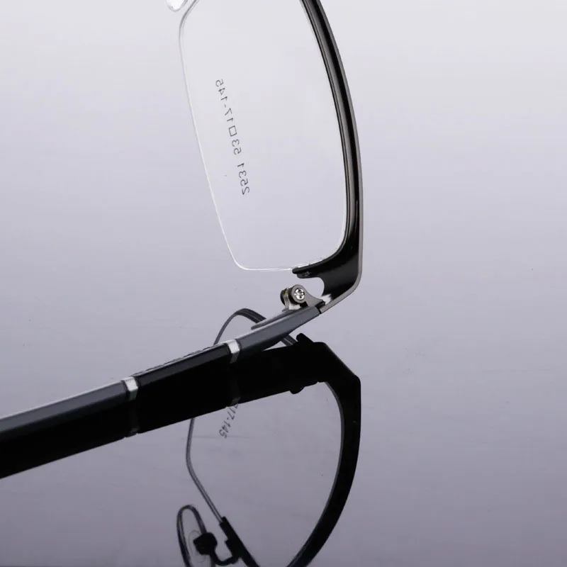 Оправа для очков BCLEAR оправа из сплава с полуободком гибкая пластиковая мужчин и