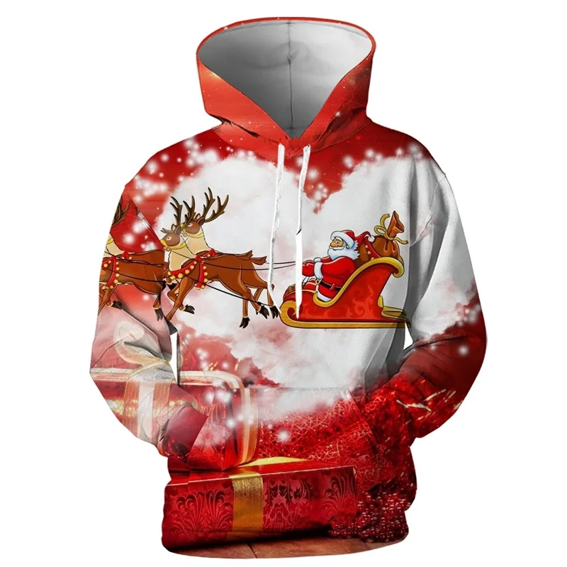 

Cloudstyle Shiny Christmas Tree 3D Men Hoodies Winter Festival Family Gift Clothes Long Sleeve Polyester Men Hoodies Size S-5XL