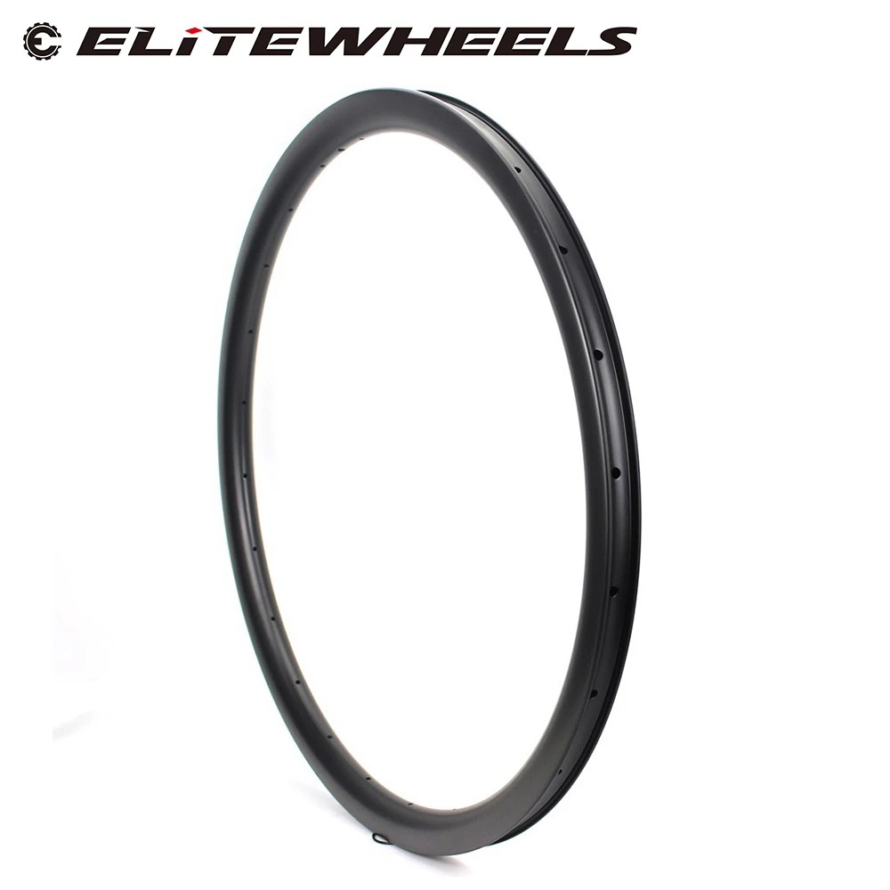 ELITEWHEELS 700c гравийные диски из углеродного волокна 35*32 мм UD матовая поверхность