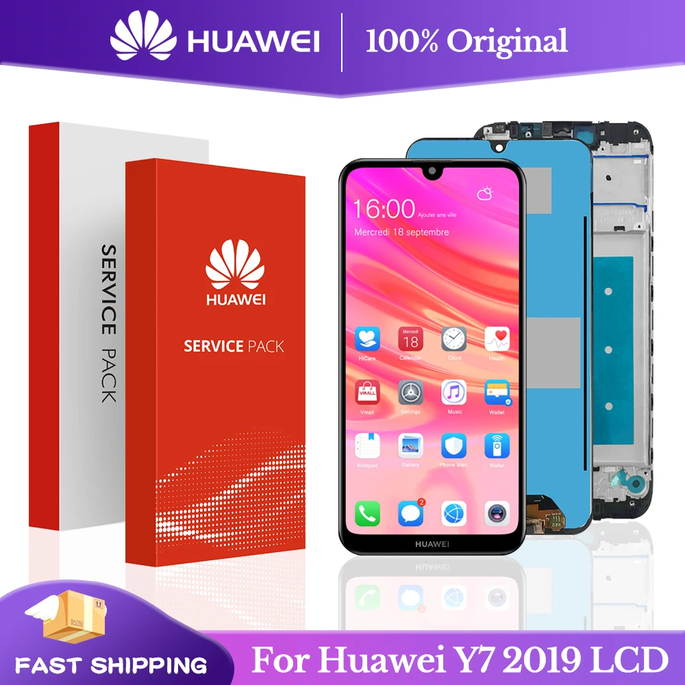 

6.26'' Original For Huawei Y7 2019 DUB-LX3 DUB-L23 DUB-LX1 Y7 Prime 2019 LCD Display Touch Screen With Frame Replacement