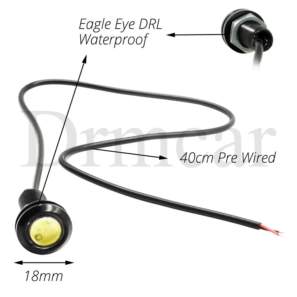 Автомобисветодиодный Светодиодная лампа 18 мм орлиный глаз дневные ходовые