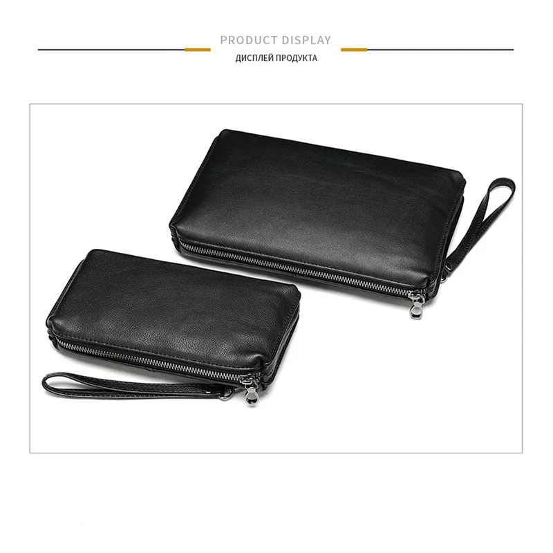 Кошельки MVA из натуральной кожи мужской клатч Длинные мужские кошельки кошелек
