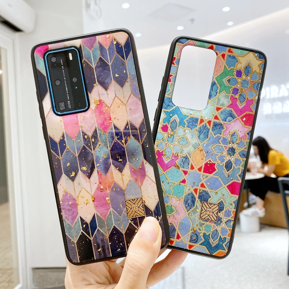 Tobebest чехлы из золотой фольги с блестящим мраморным горным узором для телефонов