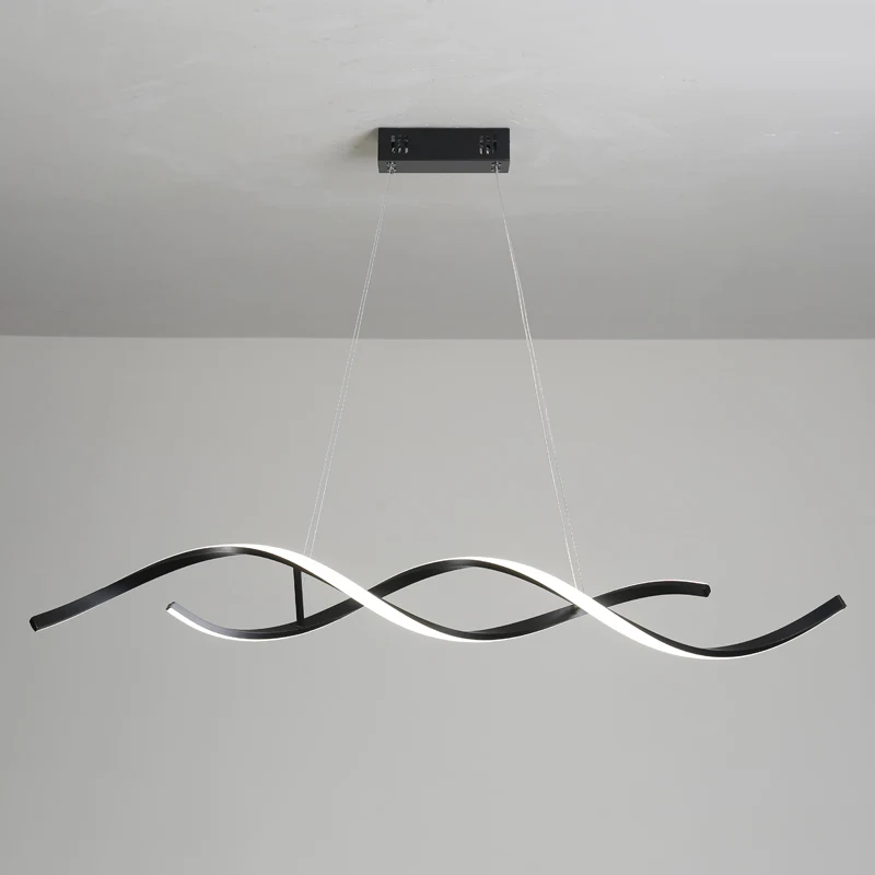 

Black White Finished Modern LED Pendant Chandelier for living room Dining room Kitchen Shop led Hanging Chandelier fixtures