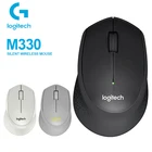 Logitech M330 Беспроводная Бесшумная мышь с 2,4 ГГц USB 1000DPI оптическая мышь с поддержкой ПКноутбука