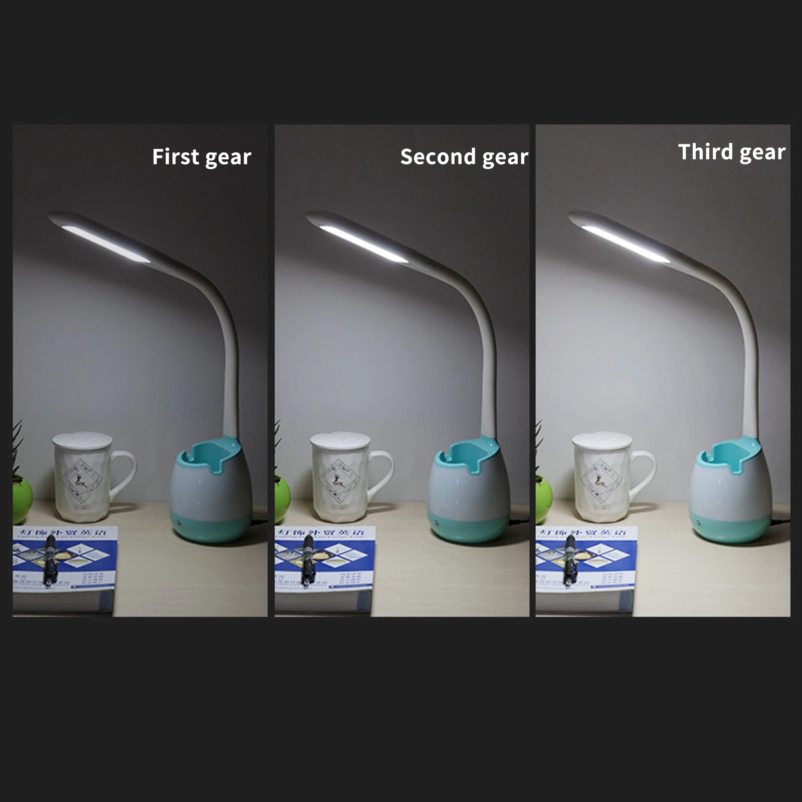 

Eye Care Table Lamp Touch-Sensitive Controller Desk Reading Light Dimmable Adjustable Flexible Lighting LED Night lamp Lights